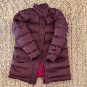Patagonia Girl’s Plum Puffer Coat